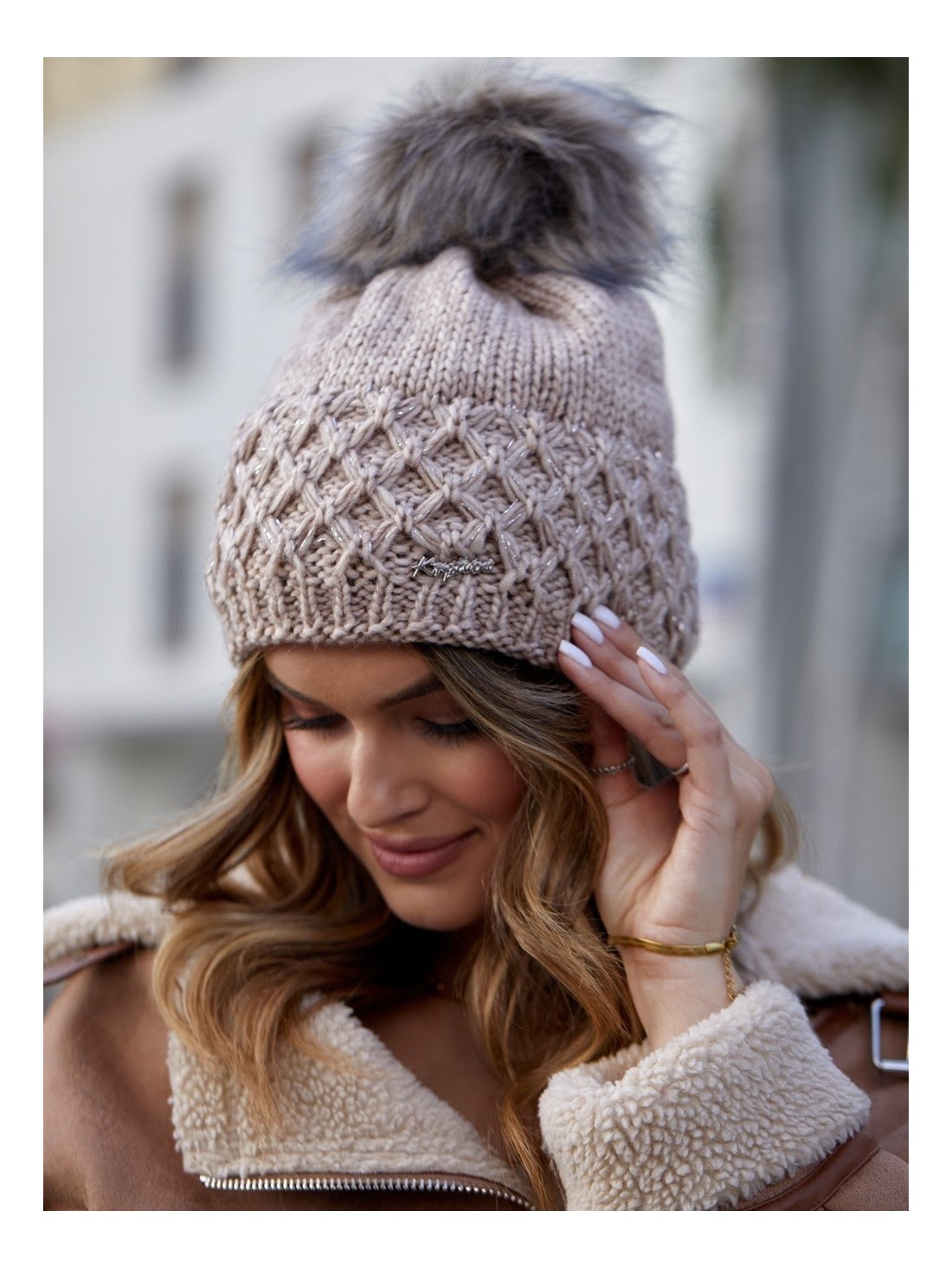 Cappuccino winter hat C14 - Online store - Boutique